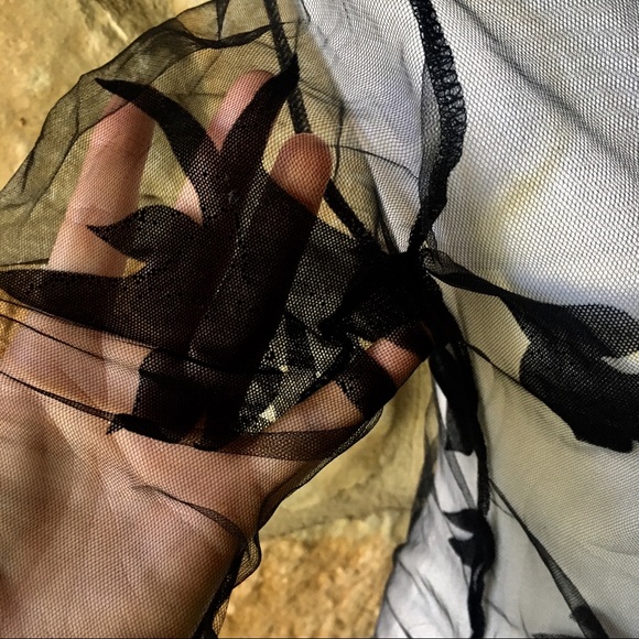 New! Embossed Sheer Floral Swim Dress - Picture 7 of 8